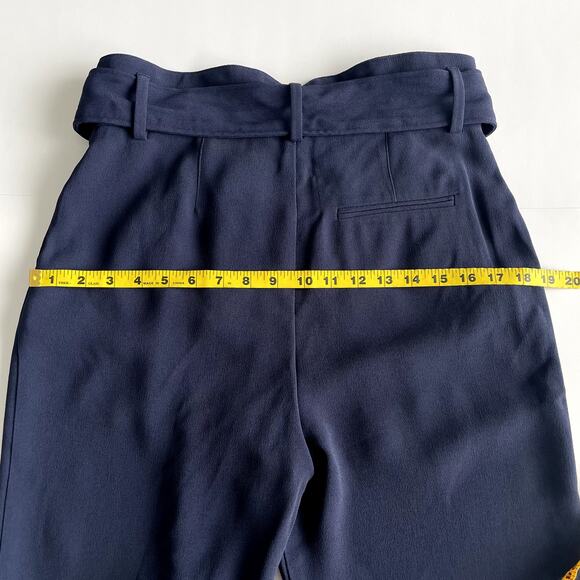 NWT SÉZANE Austin Trousers Navy High Waisted Pants Size 6 - Picture 14 of 16